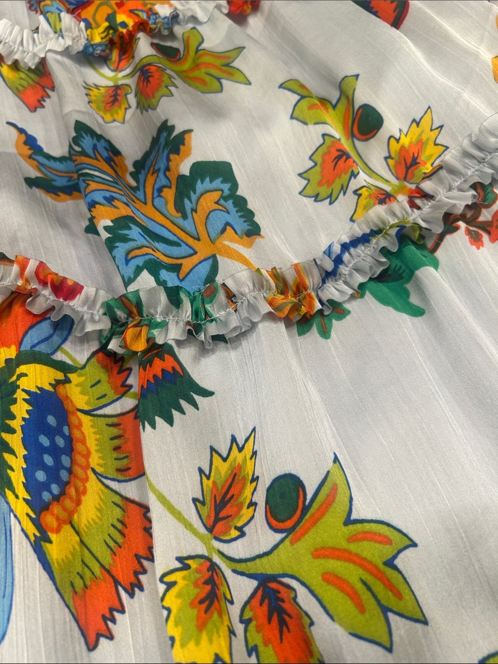 Chelsea & Violet Multicolor Floral Tiered Maxi Dress on Light Gray Small - Picture 7 of 9